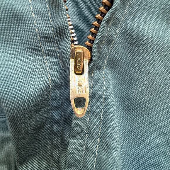 VTG 70s Setlowear Work Jacket Mens M L Green Utility Military Space Mission USA - Picture 3 of 7